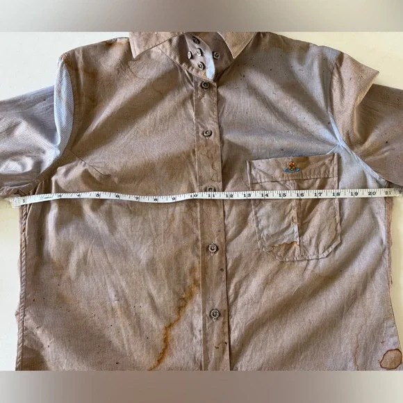 VIVIENNE WESTWOOD Capsule Brown Classic Krall Shirt - Picture 7 of 16